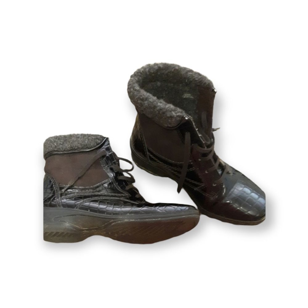 Jenny By Ara |  Patent Leather & Suede boots